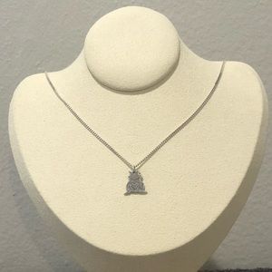 NWOT Sterling Silver Frog Prince Necklace